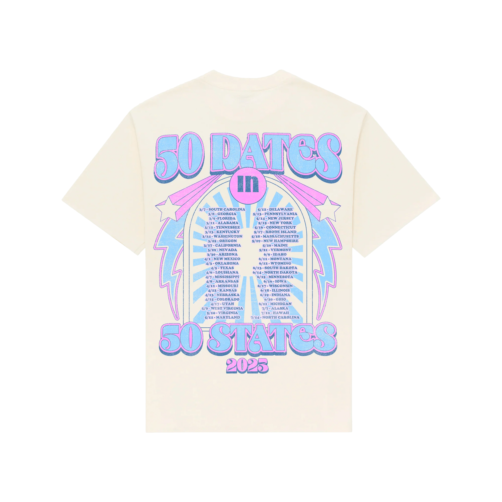 50 Dates Tour Tee - Lizzy Capri