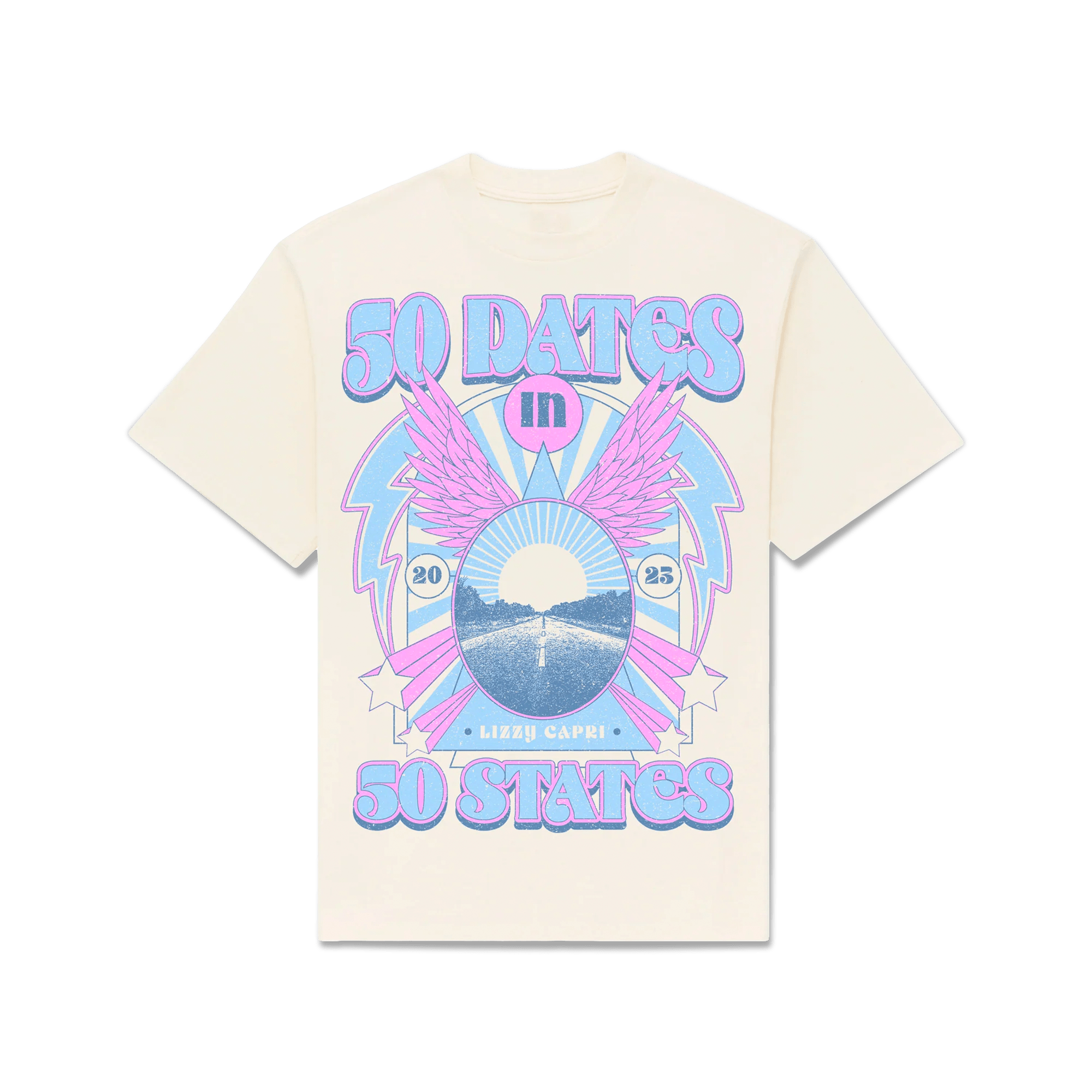 50 Dates Tour Tee - Lizzy Capri