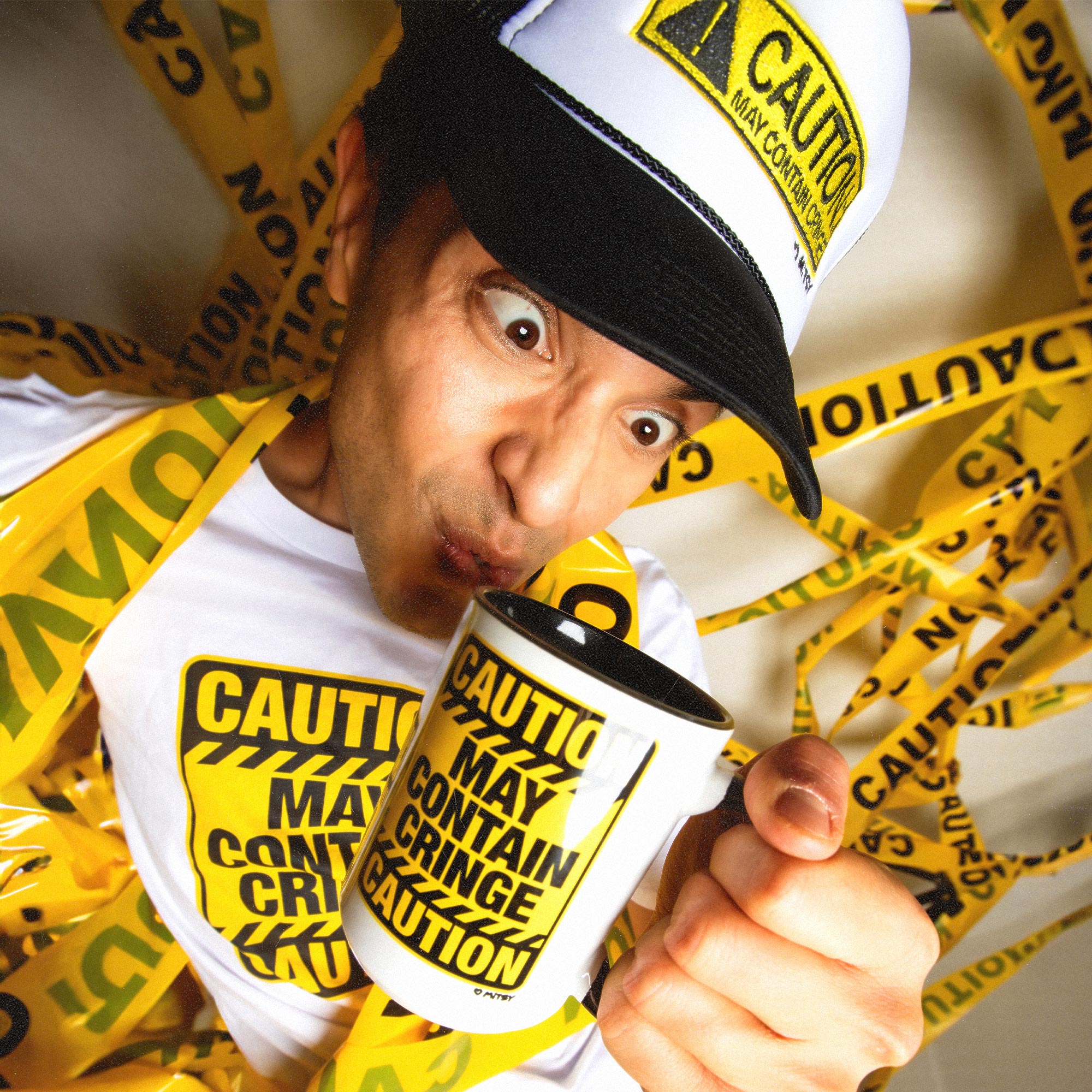Caution Trucker Hat - Mitsy Sanderson