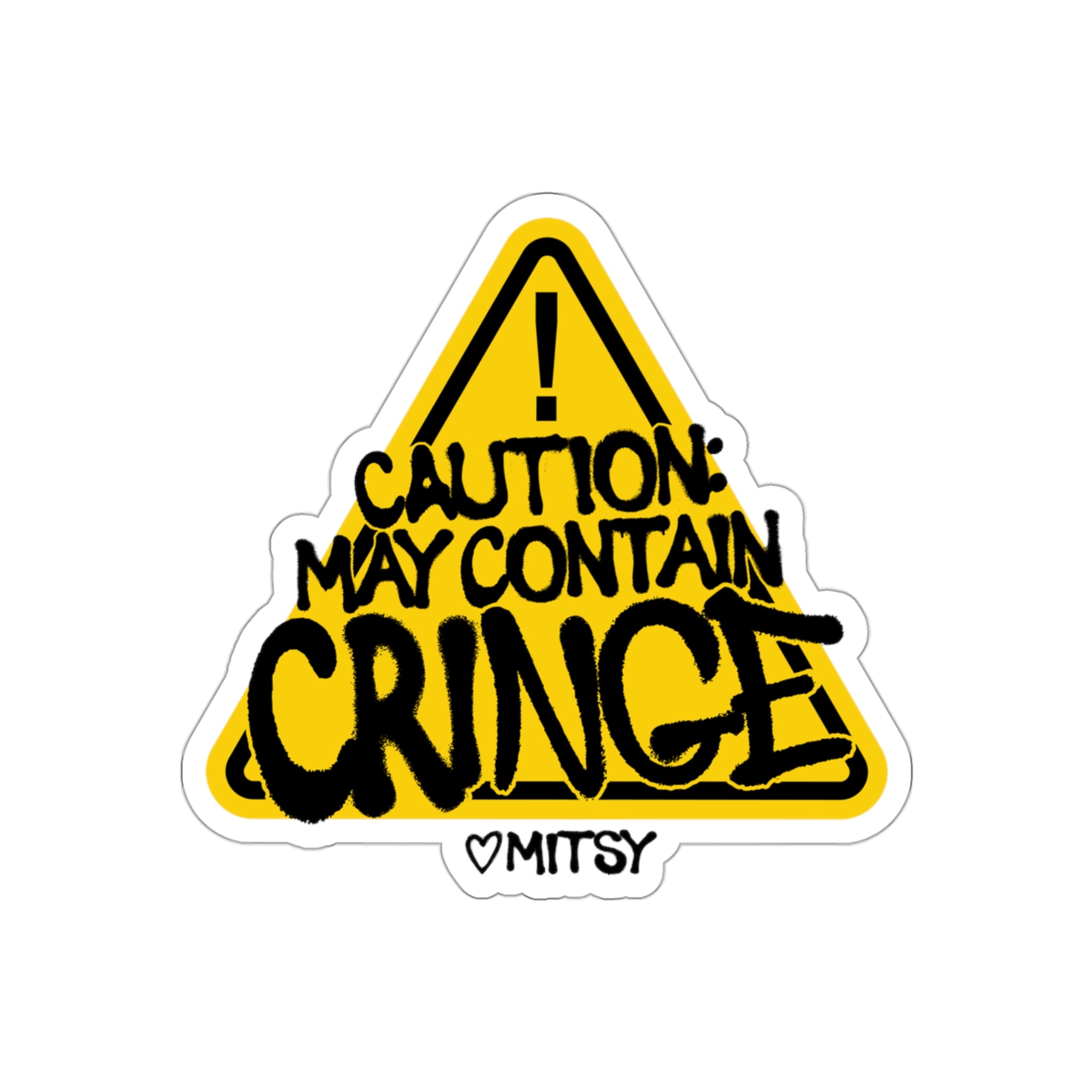 Cringe Sticker - Mitsy Sanderson