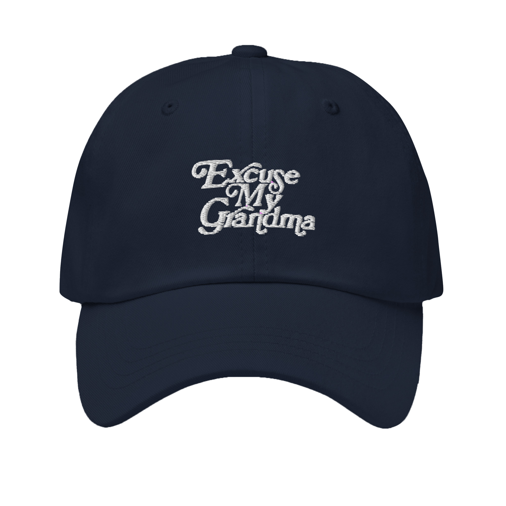 Signature Navy Dad Hat - Excuse My Grandma