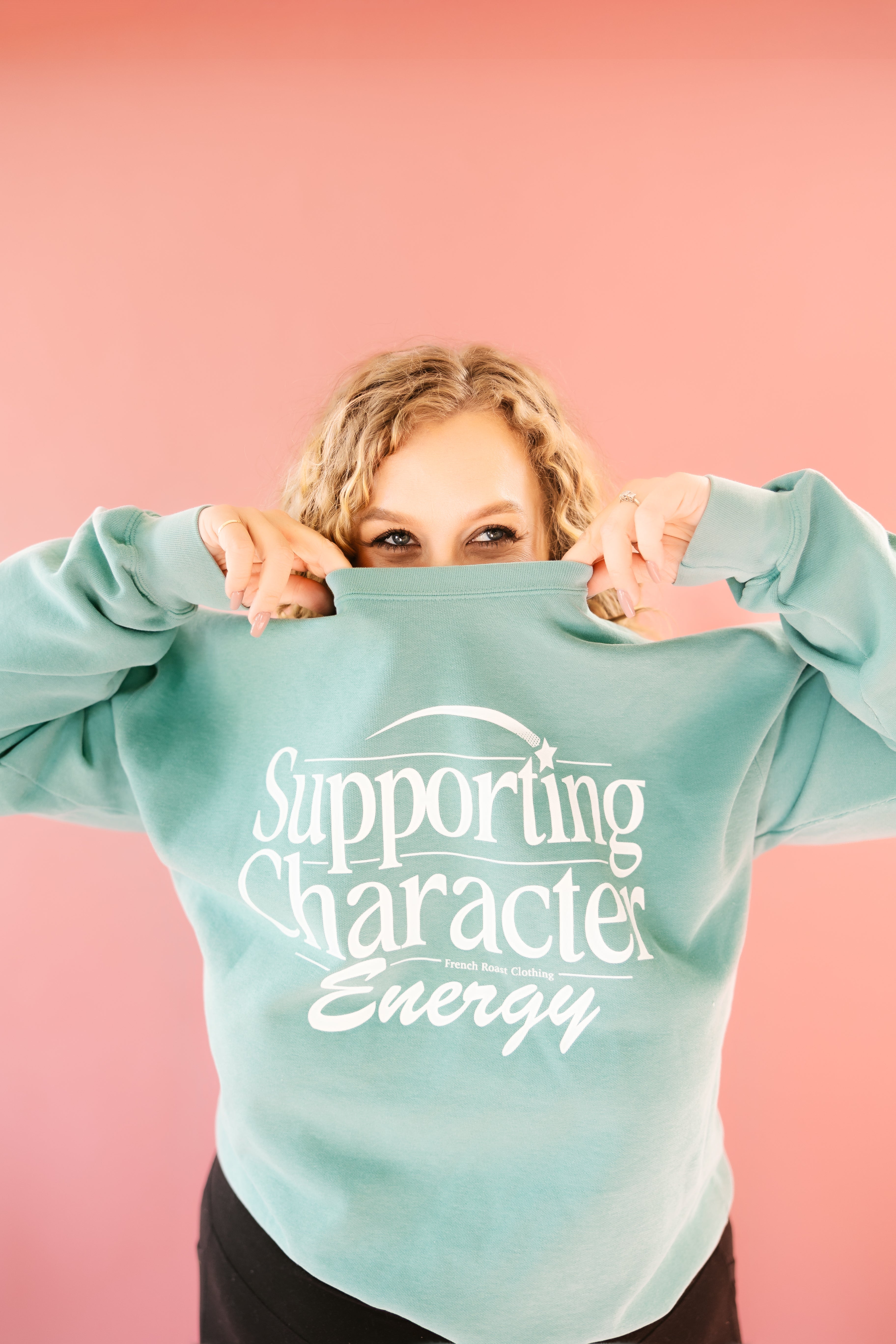 Supporting Character Energy Seafoam Sweatshirt