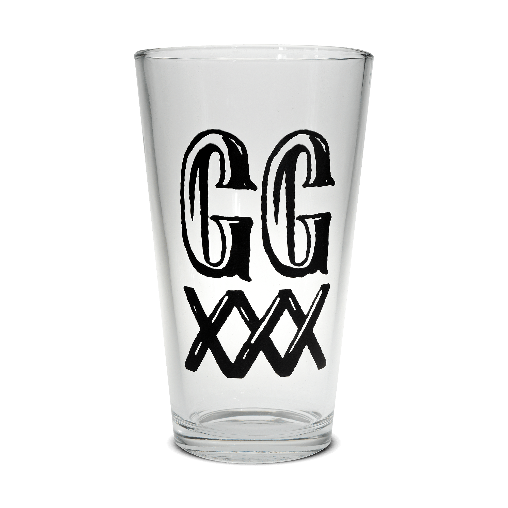 GGXXX Logo Pint Glass - Mista GG