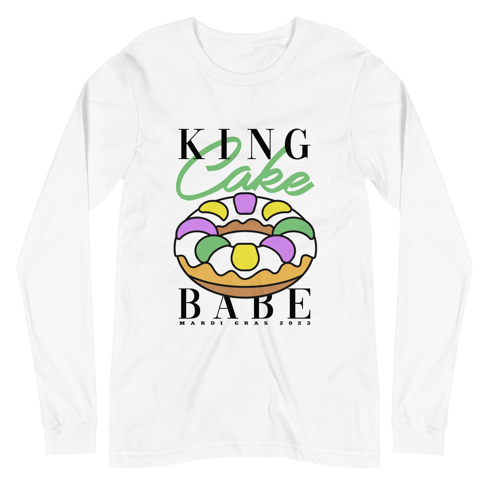 King Cake Babe Long Sleeve - Gregisms