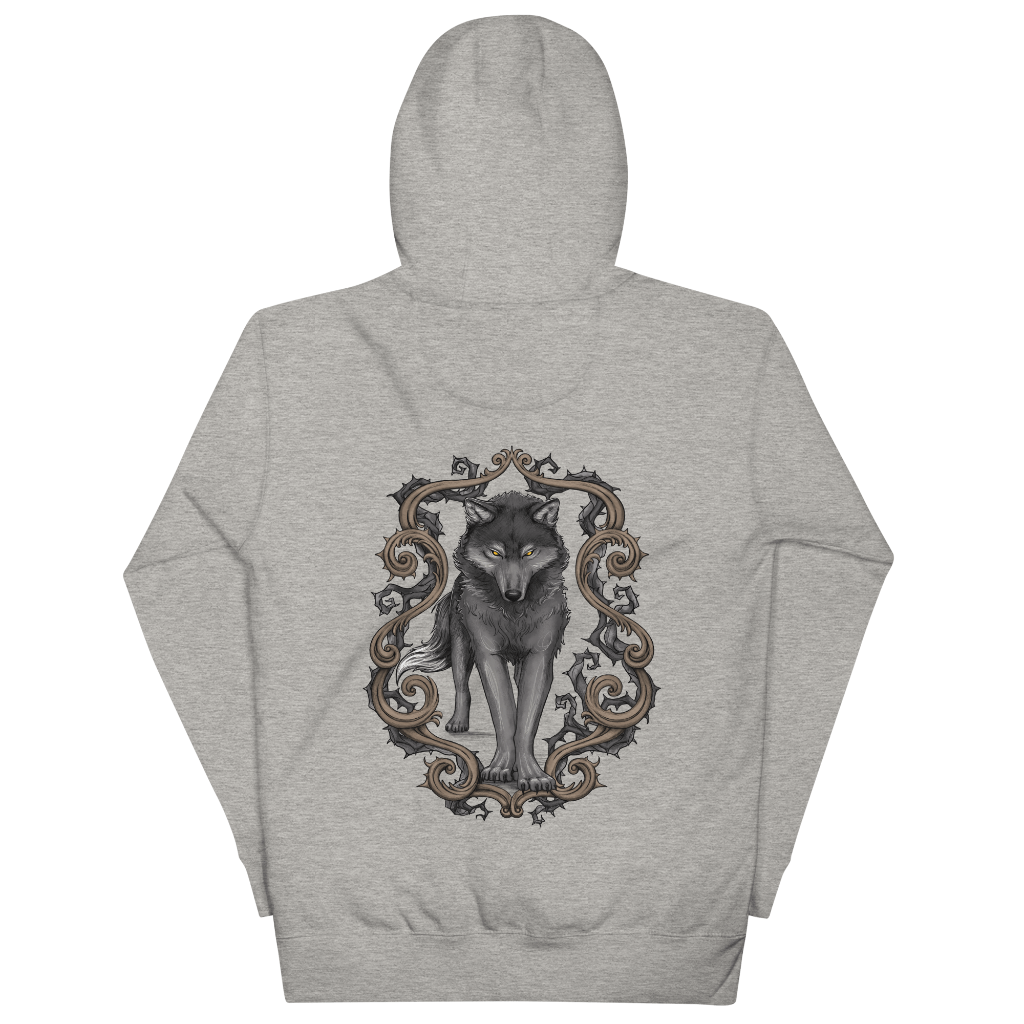 Emma Norton: Big Bad grey hoodie with the wolf on the back